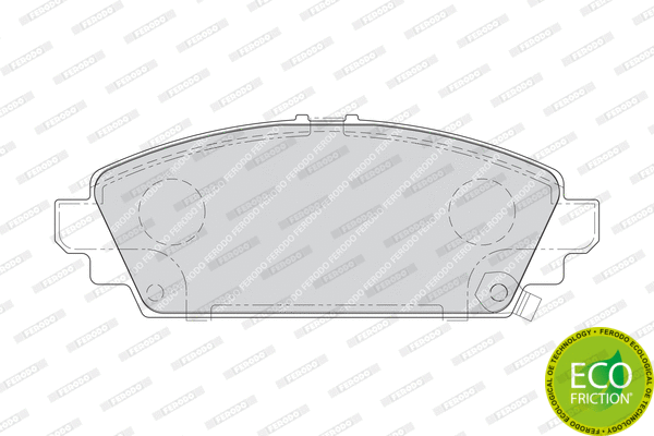 Brake Pad Set, disc brake (FDB1601)