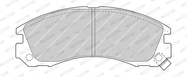 Brake Pad Set, disc brake (FDB765-D)
