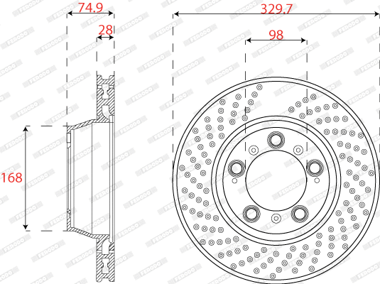 Brake Disc (DDF2131RC-1)