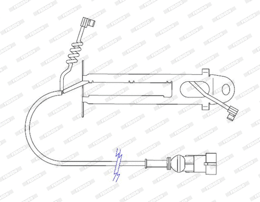 Warning Contact, brake pad wear (FAI126)