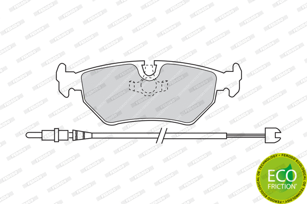 Brake Pad Set, disc brake (FDB1003)