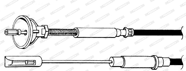 Cable Pull, clutch control (FCC421156)