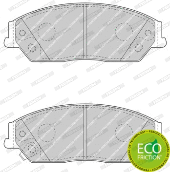 Brake Pad Set, disc brake (FDB4443)