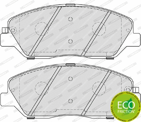 Brake Pad Set, disc brake (FDB4111)