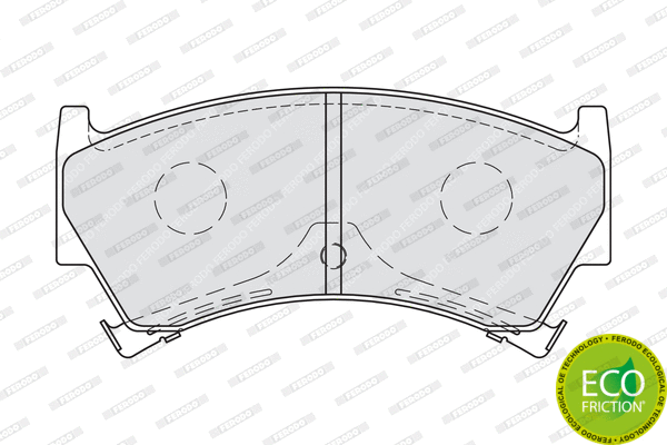 Brake Pad Set, disc brake (FDB1981)