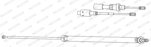 Cable Pull, parking brake (FHB433025)