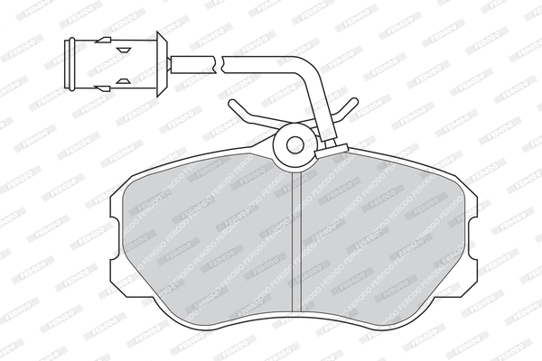 Brake Pad Set, disc brake (FDB651)