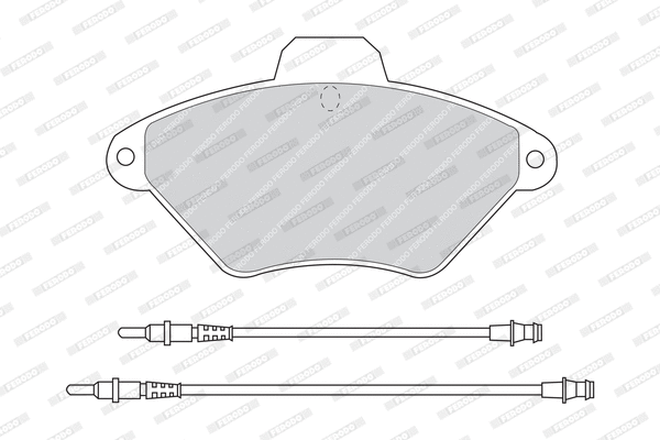 Brake Pad Set, disc brake (FDB875)