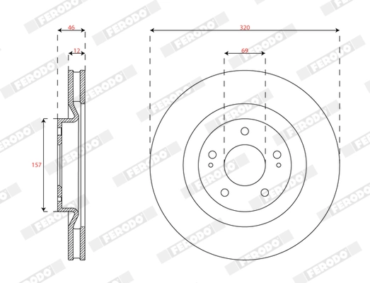 Brake Disc (DDF2805C)
