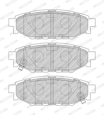 Brake Pad Set, disc brake (FDB1947-D)