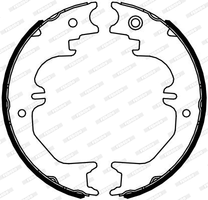 Brake Shoe Set, parking brake (FSB4125)