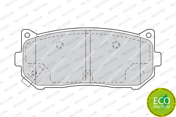 Brake Pad Set, disc brake (FDB1569)