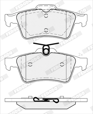 Brake Pad Set, disc brake (FDB5388)