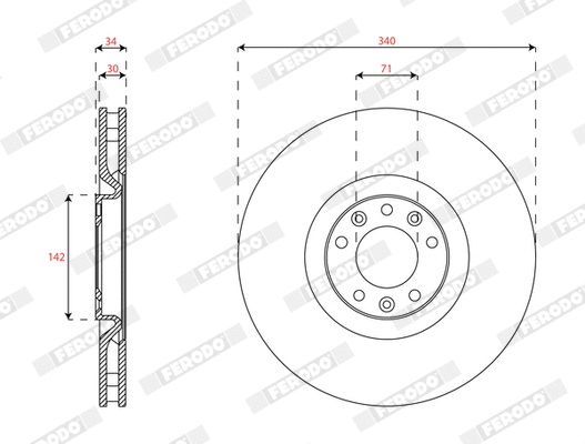 Brake Disc (DDF2211C-1)
