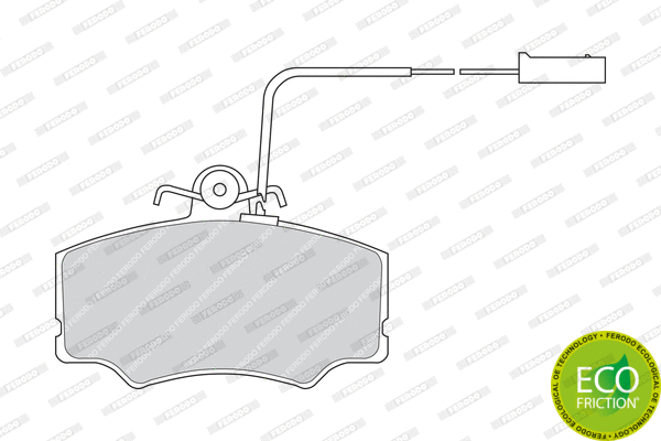 Brake Pad Set, disc brake (FDB647)