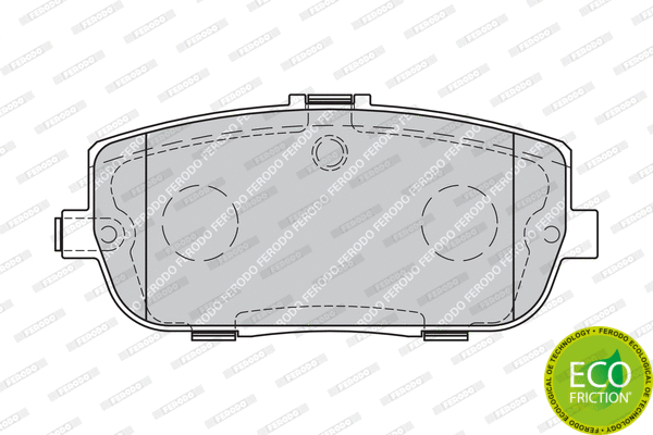 Brake Pad Set, disc brake (FDB1894)