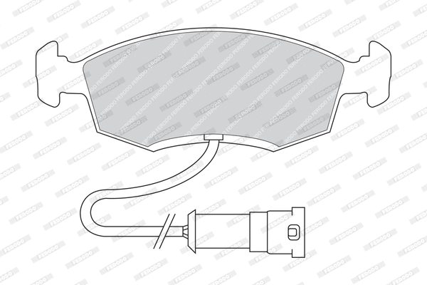 Brake Pad Set, disc brake (FDB276)