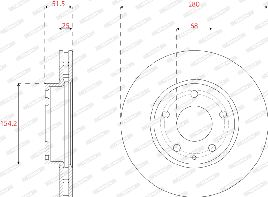 Brake Disc (DDF2532C)