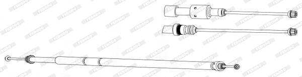 Cable Pull, parking brake (FHB432873)