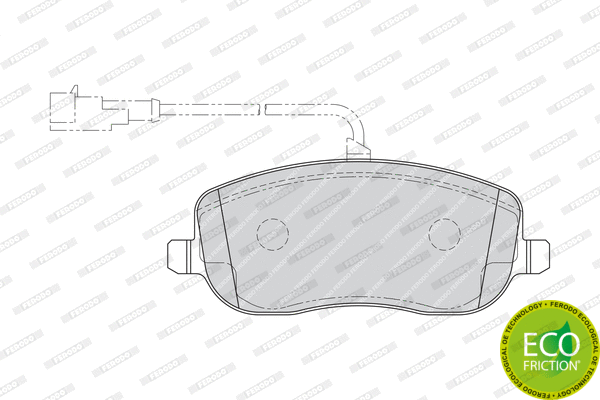 Brake Pad Set, disc brake (FDB1787)