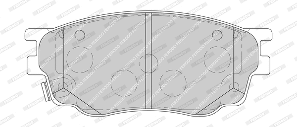 Brake Pad Set, disc brake (FDB1707-D)