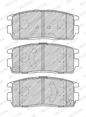 Brake Pad Set, disc brake (FDB1935-D)
