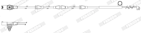 Warning Contact, brake pad wear