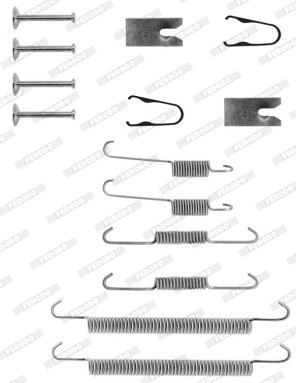 Accessory Kit, brake shoes (FBA215)