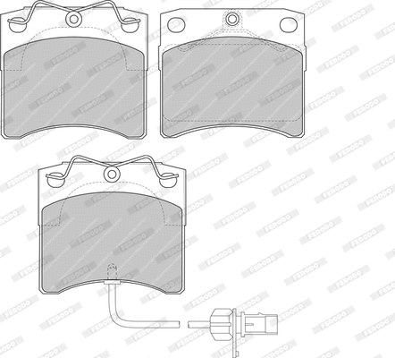 Brake Pad Set, disc brake (FDB1492)