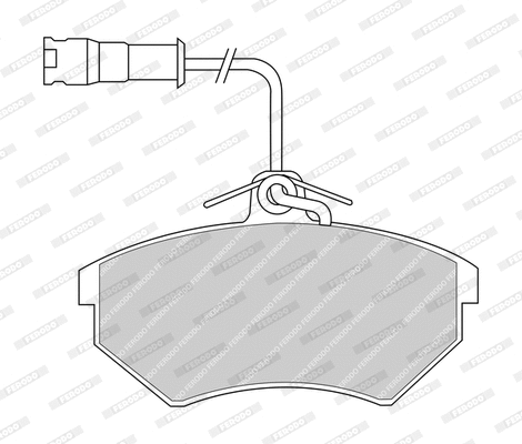 Brake Pad Set, disc brake (FDB954-D)