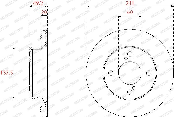 Brake Disc (DDF2689C)