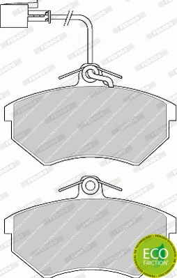 Brake Pad Set, disc brake (FDB907)