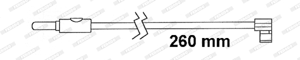 Warning Contact, brake pad wear (FAI155)