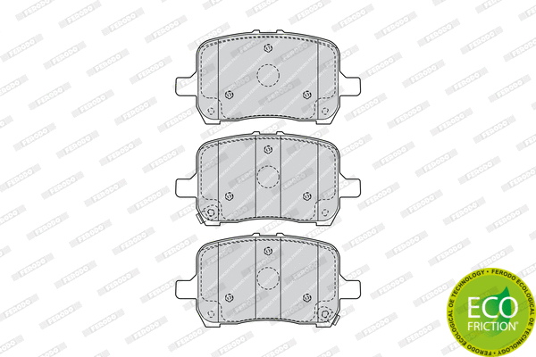 Brake Pad Set, disc brake (FDB4406)