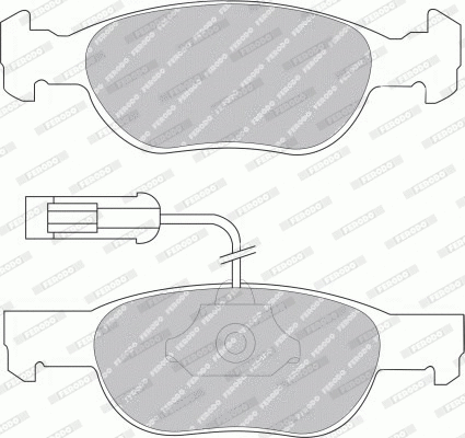 Brake Pad Set, disc brake (FDB1040B)