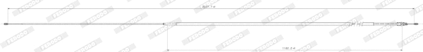 Cable Pull, parking brake (FHB432899)