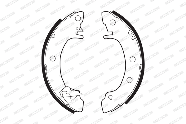 Brake Shoe Set (FSB215)