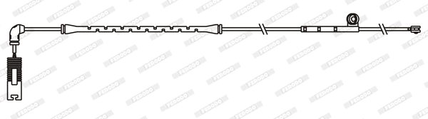 Warning Contact, brake pad wear (FWI378)