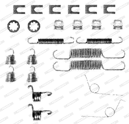 Accessory Kit, brake shoes (FBA136)
