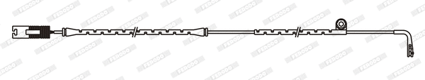 Warning Contact, brake pad wear (FWI368)