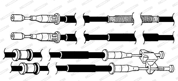 Cable Pull, parking brake (FHB432937)