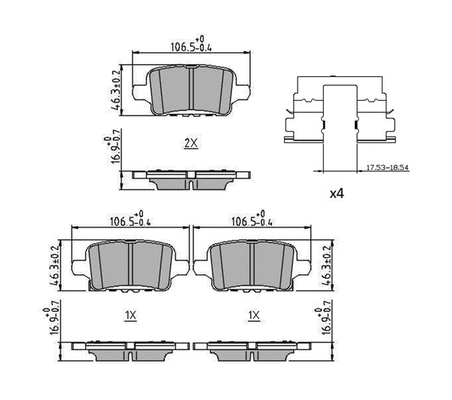Brake Pad Set, disc brake (FDB5193)
