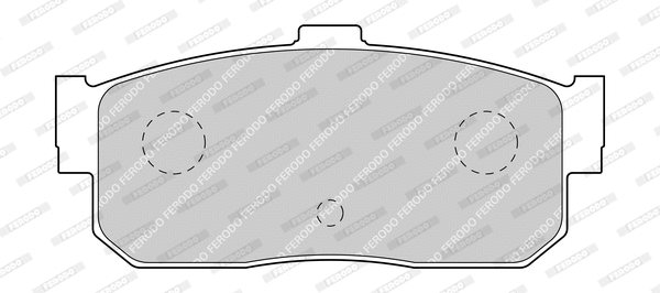 Brake Pad Set, disc brake (FDB796-D)