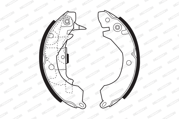 Brake Shoe Set (FSB246)