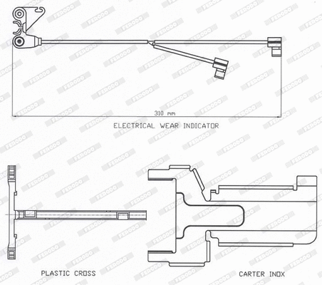 Warning Contact, brake pad wear (FAI141)
