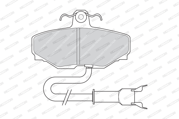 Brake Pad Set, disc brake (FDB807)