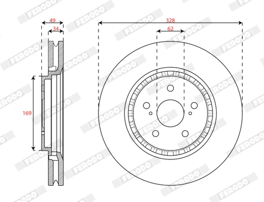 Brake Disc (DDF3063C)