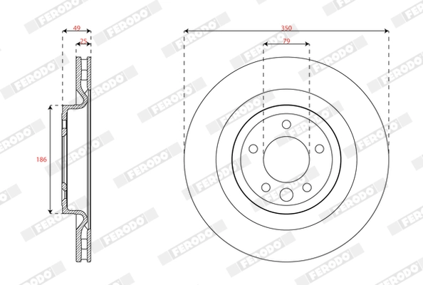 Brake Disc (DDF2631C-1)