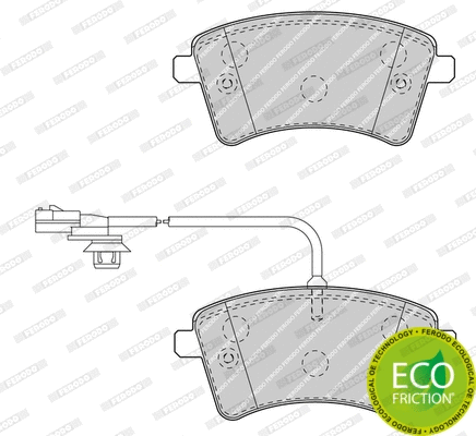 Brake Pad Set, disc brake (FDB4340)