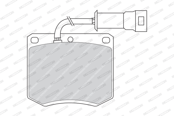 Brake Pad Set, disc brake (FDB286)